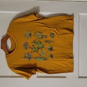 Womans Mustard Cactus Shirt Large